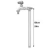 Generic 24-Inch Frost-Proof Outdoor Water Faucet, Robust Black Hydrant for Vertical Garden Irrigation view 2