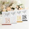 Acrylic Table Numbers, Rose Gold on Clear, No. 1–5 view 2