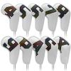 Golf Iron Head Covers, 10-Pack, PU Leather, Wedge Covers view 1