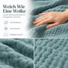 ZrdlqlLcjxy Soft Muslin Blanket for Adults, Lightweight & Breathable, for Couch, Sofa & Bed, Year-Round (Refreshing Green, 200 x 230 cm) view 4
