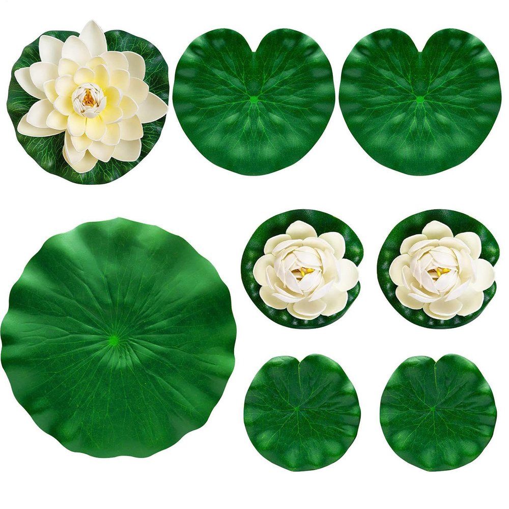Generic Floating Flowers, 9 Pieces, Realistic Artificial Plants