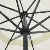 ATOMSTACK MAKER Large White Aluminum Patio Umbrella, 500 cm, with Crank, UV and Rain Protection view 2