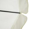 ATOMSTACK MAKER Large White Aluminum Patio Umbrella, 500 cm, with Crank, UV and Rain Protection view 3