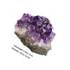 EXAOMBLE 2-Piece Natural Amethyst Crystal Cluster Set with Beautiful Texture and Elegant Purple Luster for DIY and Home Decor view 2