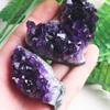 EXAOMBLE 2-Piece Natural Amethyst Crystal Cluster Set with Beautiful Texture and Elegant Purple Luster for DIY and Home Decor view 4