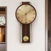 Getdoublerich Golden Metal Wall Clock view 2