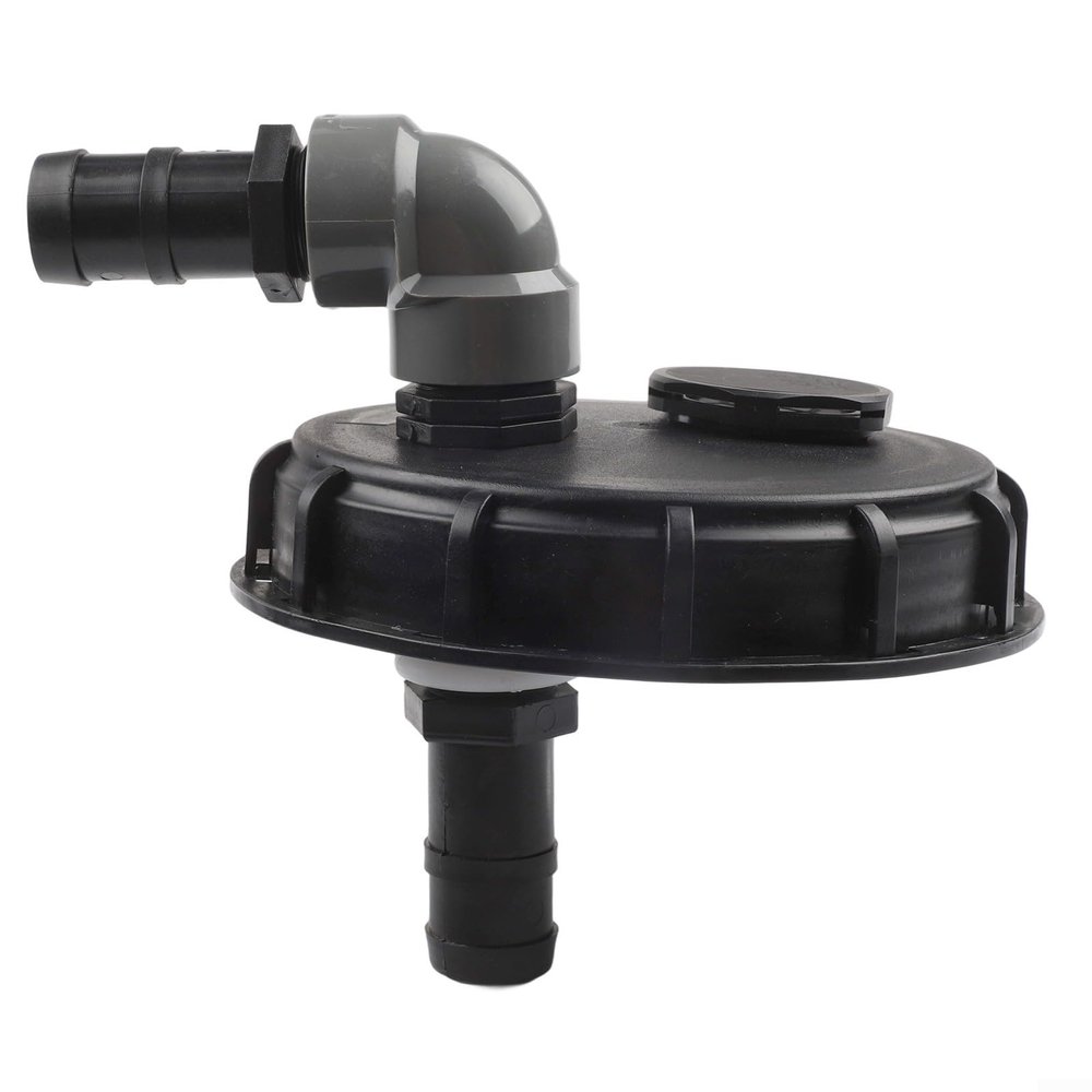 DN150 IBC Tank Lid with Hose Connection and Ventilation, 32 mm