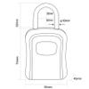 Portable Key Lockbox with 4-Digit Combination Lock for Outdoor Use view 2