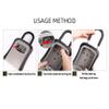 Portable Key Lockbox with 4-Digit Combination Lock for Outdoor Use view 4