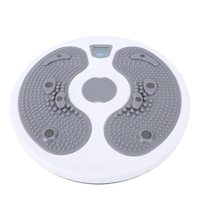 BAFOVY Twist Board with Digital Counter and Foot Massage Points, Gray