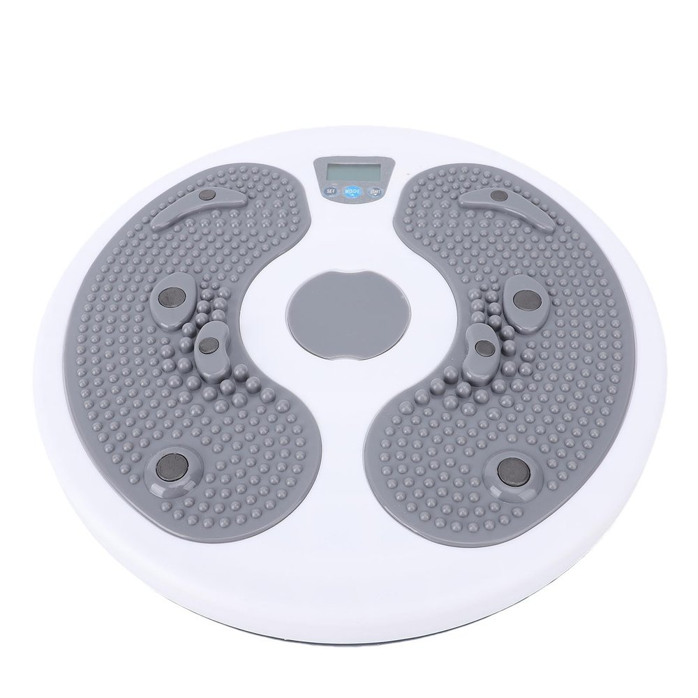 BAFOVY Twist Board with Digital Counter and Foot Massage Points, Gray