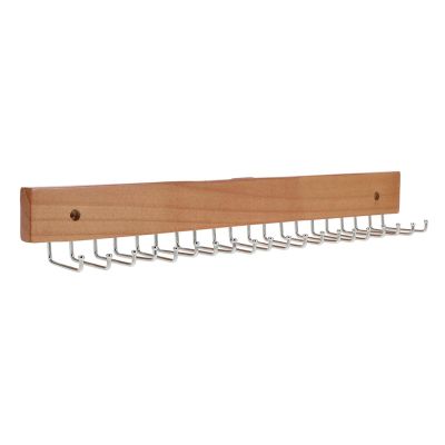 PRETYZOOM Rotating Wall-Mounted Tie Holder with Non-Slip Clips