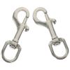 HINTRMENT 2-Pack Stainless Steel Swivel Hooks with Swivel Carabiners view 1