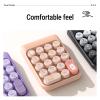 Jectse Wireless Numeric Keypad, 18-Key, 2.4G and Bluetooth, Quiet Keys, Milk Tea view 4