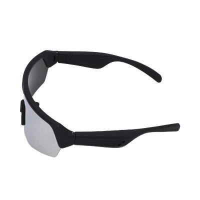 Naroote Sport Smart Sunglasses, Bluetooth 5.3 Sunglasses with Polarized Lenses, Wireless Music Speakers with Voice Assistant Touch Control, Ideal for Cycling and Running (Galvanized