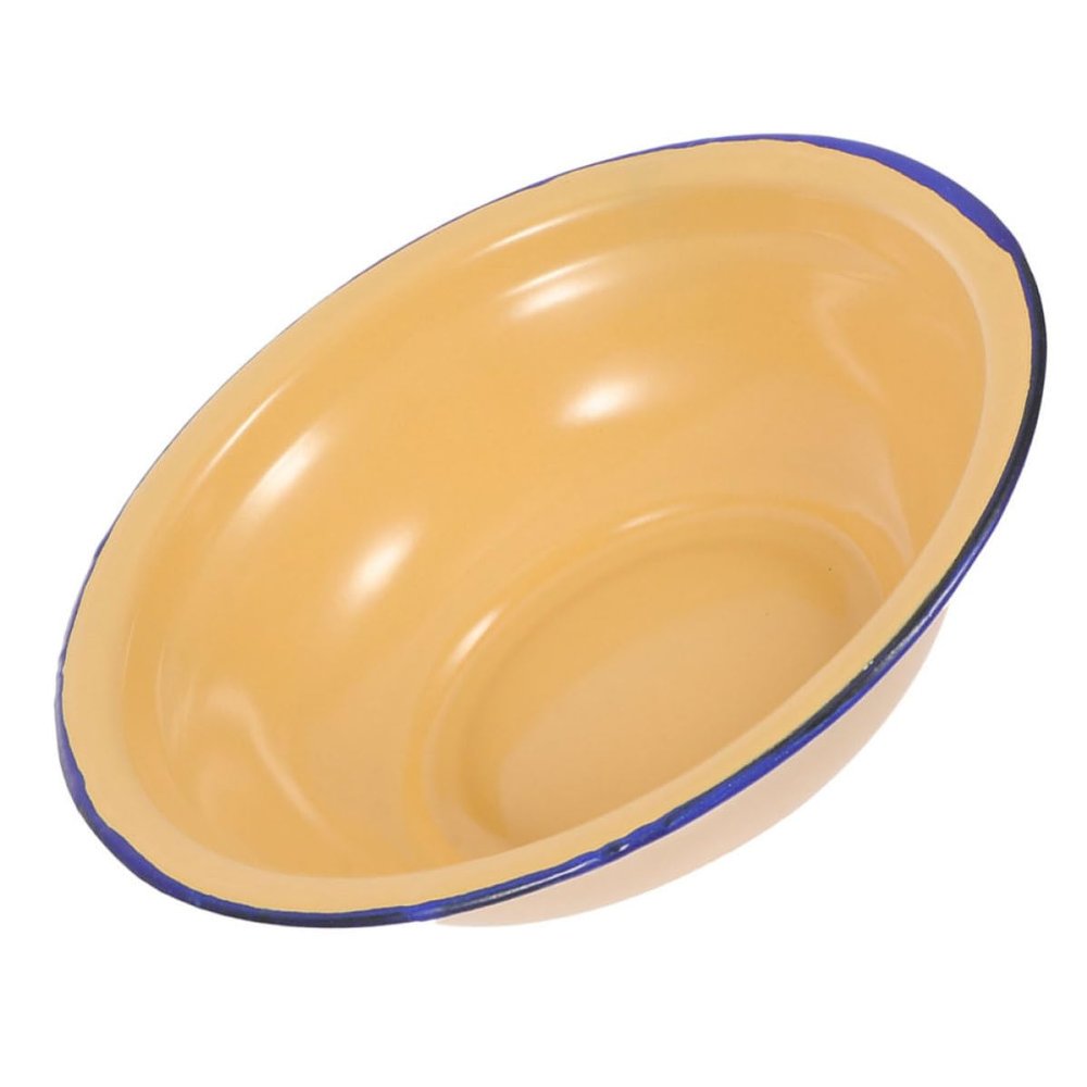 SILENRADAWN Vintage Enamel Bowl, Large Capacity