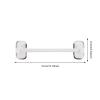 Garneck Wall-Mounted Slipper Holder, White Aluminum, for Bathroom and Kitchen view 2