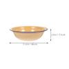 HOMOCONO Vintage Classic Yellow Enamel Bowl, Large Capacity view 2