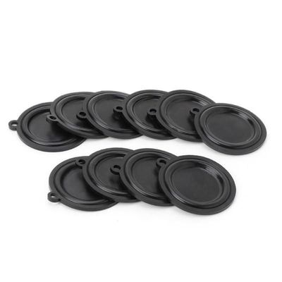 Hoppipola Pressure Membrane, Black Plastic, 45mm, 50mm, 54mm, for Water Heaters, Gas Valve, Repair Kit, 10 Pieces
