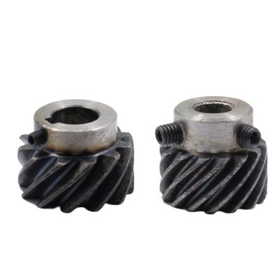 Module 1 Right-Hand Helical Gear 45° Bevel Gear, 15T–40T, 45# Steel