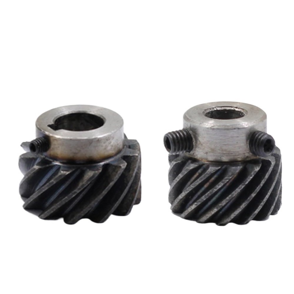 Module 1 Right-Hand Helical Gear 45° Bevel Gear, 15T–40T, 45# Steel