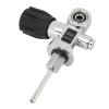 Adfaga Scuba Tank Valve, Chrome-Plated Brass, DIN/Yoke, Dual Interface, 250 Bar, Explosion-Protected view 2
