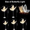 HajMyrdonyx Butterfly Floor Lamp, Height-Adjustable, Simple Reading Light, 2-Piece LED Butterfly Lights for Wedding Aisles, 60 cm, Gold Yarn, Warm Light view 4