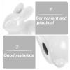VILLCASE 2-Pack White Ceramic Toilet Screw Cover Caps, Rabbit Shape view 3