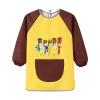 Kids' Long-Sleeve Painting Smock with Pocket, Printed Art Apron, 8–9 Years view 4