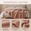 Liocwocne Soft Muslin Blanket, 100% Cotton, Lightweight Summer Blanket for Adults – Breathable Cozy Blanket and Bedspread for Sofa, Couch, and Bed (Light Beige, 230 x 280 cm) view 4