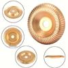 Wood Rasp Disc Set for Angle Grinders, 3/5/13/14/21 Pieces, Tungsten Carbide Wood Carving Disc, 21-Piece Set view 4