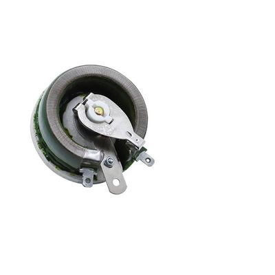 High-Power Green Transistor Rotary Resistor with Variable Winding BC1-150W, Disc-Shaped Adjustable Resistor, Sliding Transistor, Max. 1 Ω