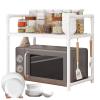 Microwave Rack with Hooks view 1