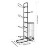 5-Tier Iron Ball Rack with 5 Baskets, 5 kg per Shelf view 2