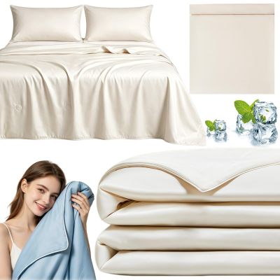 Anfaru Magicsleep Cooling Ice-Silk Blanket for Hot Summer Nights