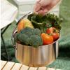 Helilyco 4 L Stainless Steel Camping Pot with Lid and Handle view 4