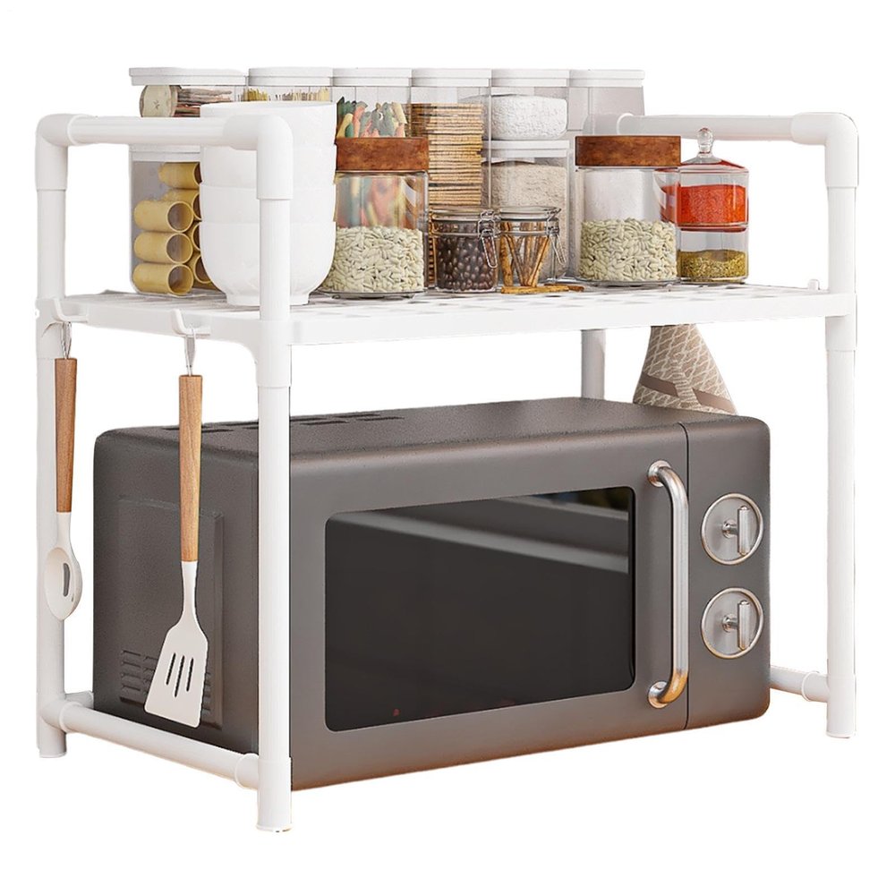Microwave Oven Rack with Hooks