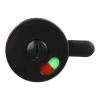 BEAZOOM Vacant/Occupied Indicator Lock for Bathroom Doors, Black Privacy Lock, Red/Green Indicator, 53 mm, Round, for Plastic Handles view 2
