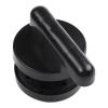 BEAZOOM Vacant/Occupied Indicator Lock for Bathroom Doors, Black Privacy Lock, Red/Green Indicator, 53 mm, Round, for Plastic Handles view 3