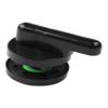 BEAZOOM Vacant/Occupied Indicator Lock for Bathroom Doors, Black Privacy Lock, Red/Green Indicator, 53 mm, Round, for Plastic Handles view 4