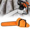 AMONIDA Chainsaw Storage Bag, Bright Orange 600D Polyester Carrying Case with Zipper and Adjustable Strap view 1