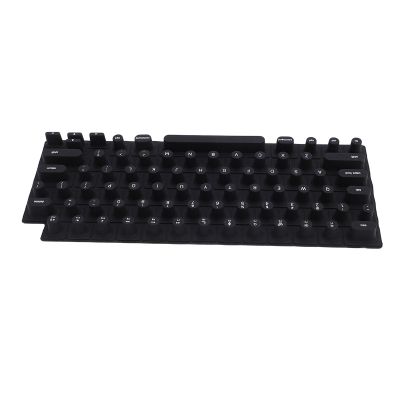 Silicone Keyboard Cover for Long Nails, Black