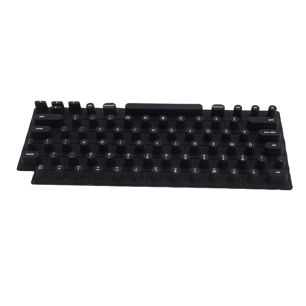 Silicone Keyboard Cover for Long Nails, Black