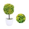 jojofuny Decorative Yellow Artificial Plant Ball, Plastic view 1