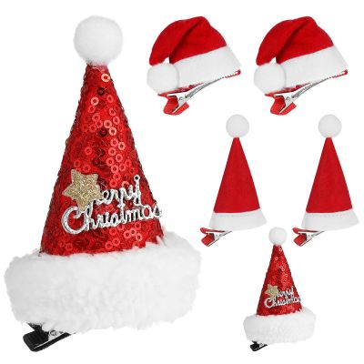 Fabric Christmas Hair Clips for Babies and Young Girls