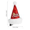 Fabric Christmas Hair Clips for Babies and Young Girls view 2