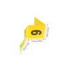 CALLARON Plastic Evidence Markers, Set of 10, Yellow Crime Scene Markers view 2
