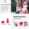 GALPADA Small 3D Christmas Hat Hair Clip, Fabric and Iron Hair Barrette for Christmas Parties view 3