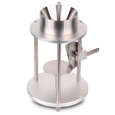Stainless Steel Angle of Repose Tester, 60° Funnel Cone, 5 mm Outlet, 7.5 × 10 cm