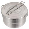 CHILDWEET Stainless Steel Collapsible Camping Cooking Pot for Hiking and Picnics view 1